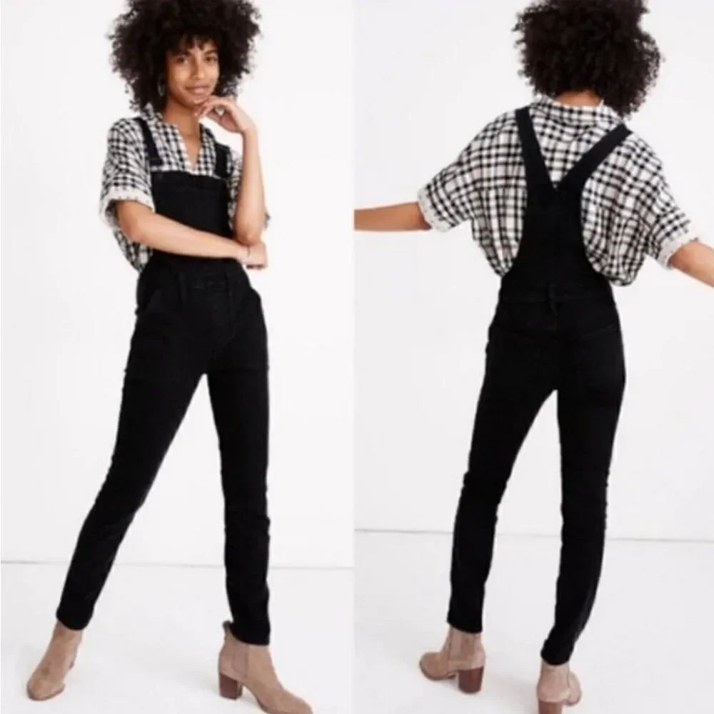 Madewell Skinny Overalls in Lunar Wash Size XXS